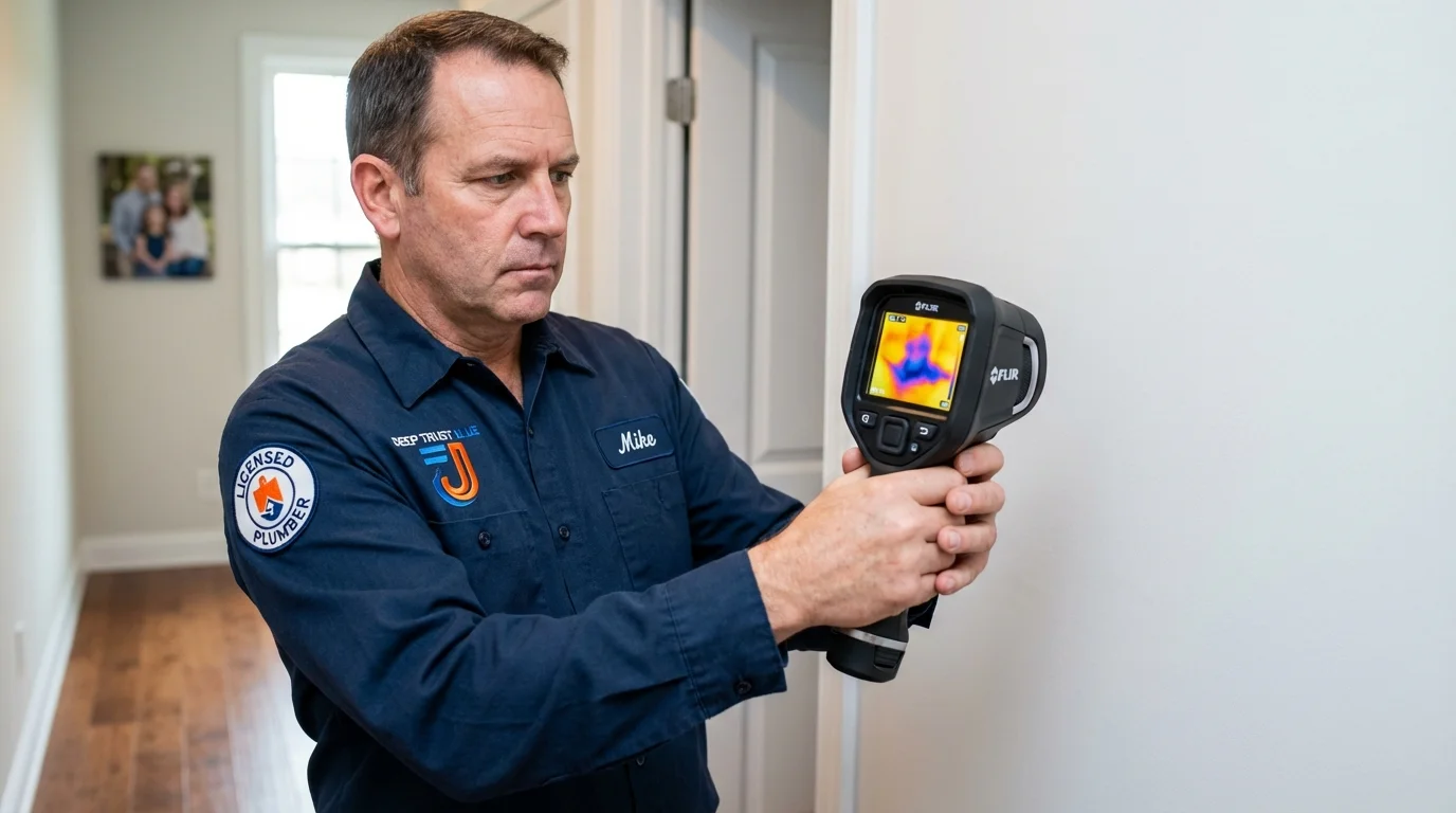 Thermal imaging leak detection by Johns Plumbing LLC in Pendleton
